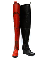 Harley Quinn - Bottes de Cosplay rouges et noirs Batman Harley Quinn Chaussures de Cosplay Déguisements Halloween