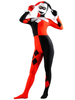 Harley Quinn - Costume de Cosplay de Harley Quinn Costume de zentai en détail rouge et noir Déguisements Halloween