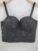 Haut Sexy en Mousseline Taille Haute avec Bretelles à Col Décolleté en V Unicolore
