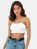 Haut sexy pour femmes bretelles cou bretelles spaghetti sans manches en polyester hauts dété