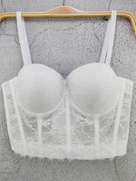Haut Sexy Top Sexy Taille Haute avec Bretelles à Col Décolleté en V Unicolore Haut Sexy