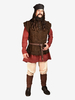 Haut Vintage marron foncé rétro sans manches en Polyester Costumes rétro pour hommes