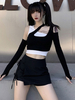 Hauts gothiques pour femmes Tops en coton