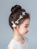Head Girl Flower Girl Headpieces Ivoire Perles Bowknot Perle Accessoires De Cheveux Pour Enfants