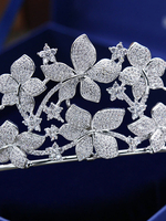 Headpiece mariage Couvre-chef Couronne Accessoires diamant Accessoires cheveux pour la mariée