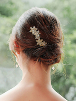 Headpiece Wedding Headwear Flower Metal Accessoires pour cheveux de mariée