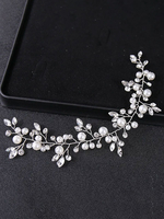 Headpiece Wedding Headwear Perle Strass Accessoires De Cheveux Pour La Mariée