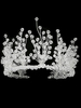 Headpieces de mariage Accessoires pour cheveux en métal blanc pour la mariée
