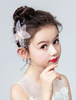 Headpieces Flower Girl Clips Cheveux Rose Accessoires Cheveux Enfants
