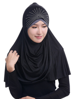 Hijab Écharpe Strass Arabian Vêtements Accessoires Foulard