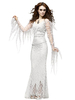 Holloween Vampire Costume Blanc en Dentelle Robe pour femmes Déguisements Halloween
