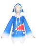 Hololive EN VTuber Gawr Gura Cosplay Costume Polyester Bleu Hoodies