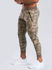 Hommes Activewear Ensemble 2 Pièces Camouflage Manches Longues À Capuche Kaki Activewear Outfit