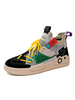 Hommes Baskets Maille Bout Rond Bas Tops Vert Chaussures De Skate