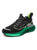 Hommes baskets vertes mode maille bout rond motif dillustration bas-hauts chaussures de sport décontractées"idiennes