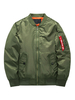 Hommes Blouson Blouson Zipper Braid Vent Preuve Occasionnel Printemps Veste Col montant à manches longues Matelassé pardessus
