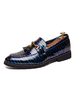 Hommes Chaussures Mode Bout Rond Slip-On PU Cuir Noir Oxfords