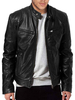 Hommes Cuir Vestes Cuir PU Cuir Smart Smart Cool Winter Coats