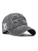 Hommes Hat Mots Imprimer Motif Polyester Brodé Chic Chapeaux Gris Foncé