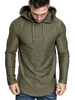 Hommes Hoodies Chic À Capuche Manches Longues Hunter Green T Shirts