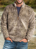 Hommes Hoodies Col Montant Manches Longues Zipper Polyester Casual Sweat