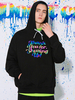 Hommes Hoodies Manches Longues Mots Imprimé Polyester Sweatshirt