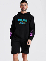 Hommes Hoodies Manches Longues Mots Imprimé Polyester Sweatshirt