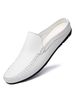 Hommes Loafer Chaussures Cozy Cowhide Slip-On Blancs Machasers