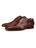 Hommes Mocassins Chaussures À Lacets Glisser Sur Bout Carré Polyester PU Cuir Marron Costume Chaussures