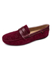 Hommes Mocassins Chaussures Slip-On Monk Strap Géométrique Bout Rond En Daim En Cuir Basses Bordeaux Chaussures De Bateau Décontractées