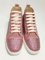 Hommes Mocassins Chaussures Slip-On Strass Bout Rond En Cuir De Vachette