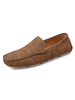 Hommes Mocassins Cosy Cuir PU Slip-On Café Mocassins Marron