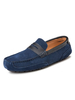 Hommes Mocassins en peau de vache ronde Slip Toe Chaussures à conduite