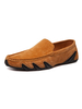 Hommes mocassins mocassins slip-on bout rond chaussures de conduite en daim