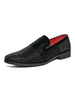 Hommes Mocassins Populaires En Cuir PU Détails En Métal Slip On Black Shoes