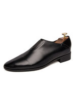 Hommes Mocassins Slip On Round Toe PU Cuir Noir Mocassins