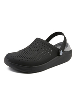 Hommes Sandales Slip-On Color Block En Cuir PU Semelle EVA Sabots