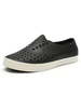 Hommes Sandales Slip-On PU Cuir Semelle EVA Casual Sabots Noirs