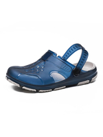 Hommes Sandales Slip-On PU Cuir Semelle EVA PU Haut Décontracté Bleu Sabots