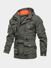 Hommes Vestes Zipper Polyester Casual Hunter Green Pardessus élégant