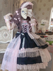 Idol Clothes Lolita OP Dress Rose Polka Dot Bow Dentelle Volants Manches Courtes Sweet Lolita One Piece Dress