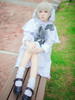 In solitude; where we are least alone de Yosuga no sora Animé japonaise Ensemble Coton polyester Chaussette châle pour femme blanche Déguisements Halloween