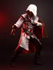 Inspiré par Assassins Creed Ezio Halloween Cosplay Costume Halloween Deluxe Edition