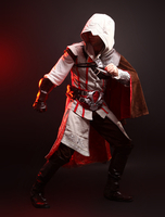 Inspiré par Assassins Creed Ezio Halloween Cosplay Costume Halloween Deluxe Edition