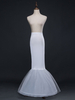 Ivoire jupon Tulle longue sirène 1 couche 2 cerceau jupon nuptiale de mariage