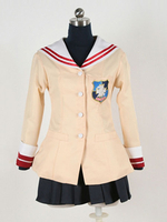 Japonais Anime Cosplay Clannad Fille Uniforme Scolaire 3 Pièces Costume Cosplay Déguisements Halloween