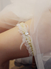 Jarretière de mariage strass en polyester fabuleux