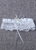 Jarretière de mariée en dentelle blanche