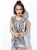 Jazz Dance Costume Gilet Femmes Paillettes Sequin Hip Hop Danse Réservoir Robe Déguisements Halloween