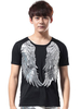 Jazz Dance Costume Hommes Sequin Glitter T Shirt À Manches Courtes Hip Hop Danse Porter Déguisements Halloween